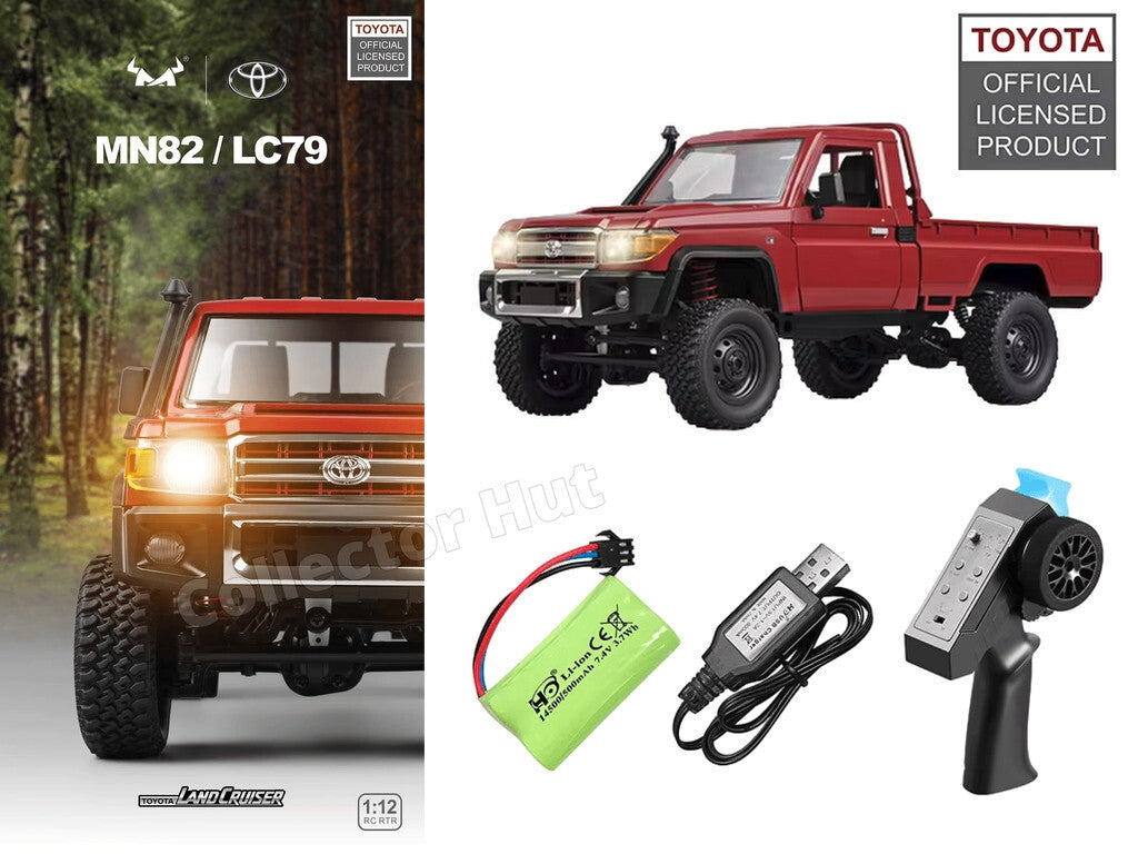 MN82 RC Pickup Truck Classic Toyota LC79 Rock Crawler 4WD 1:12 Scale Upgradable
