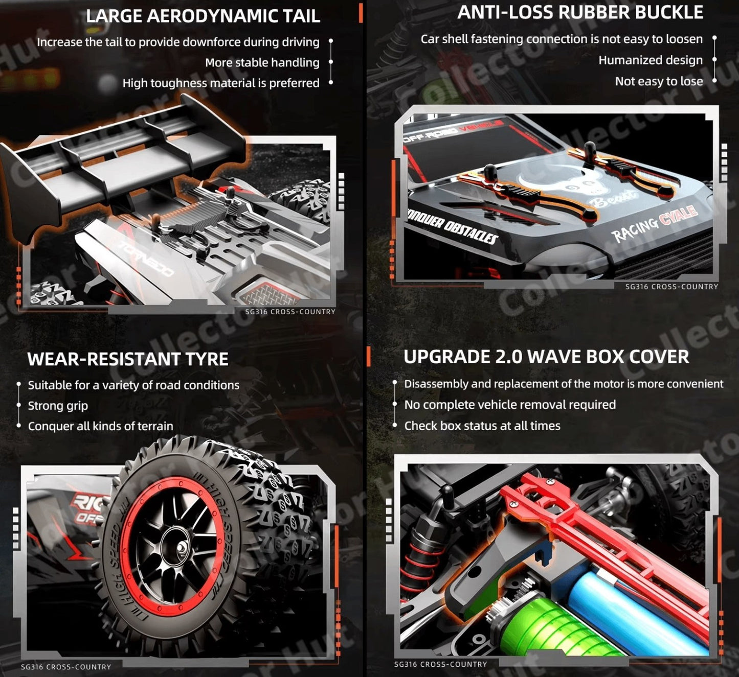 ZLL SG316 Beast Pro / Max High Speed Off Road RC Dirt Buggy 40-80kmH