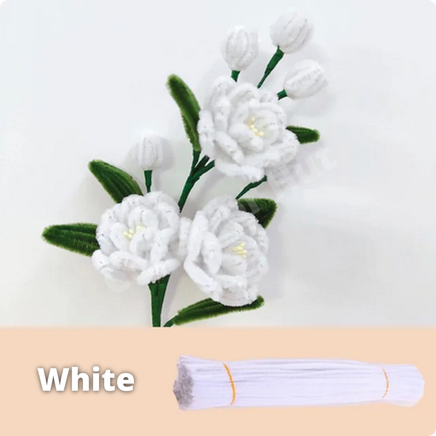 Chenille Craft Stems Pipe Cleaners 20pcs 30cm x 6mm Long Flexible Craft Supplies