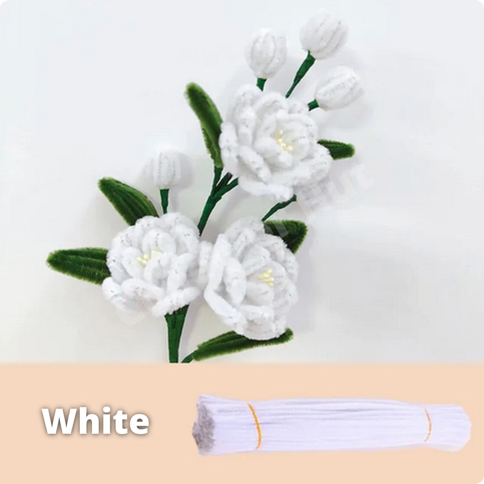 Chenille Craft Stems Pipe Cleaners 20pcs 30cm x 6mm Long Flexible Craft Supplies