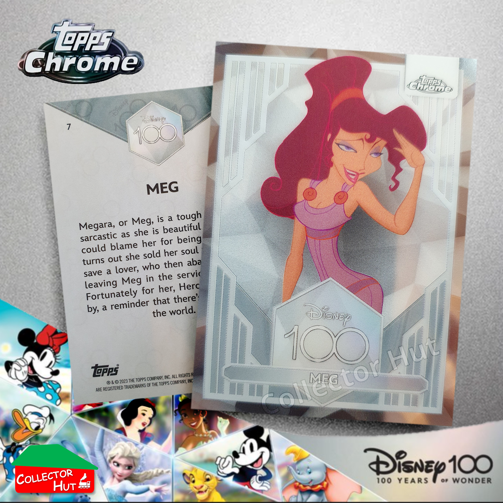 Disney 100 Topps Chrome 2023 Base Cards 1-100 Pick Singles to Complete Your Set