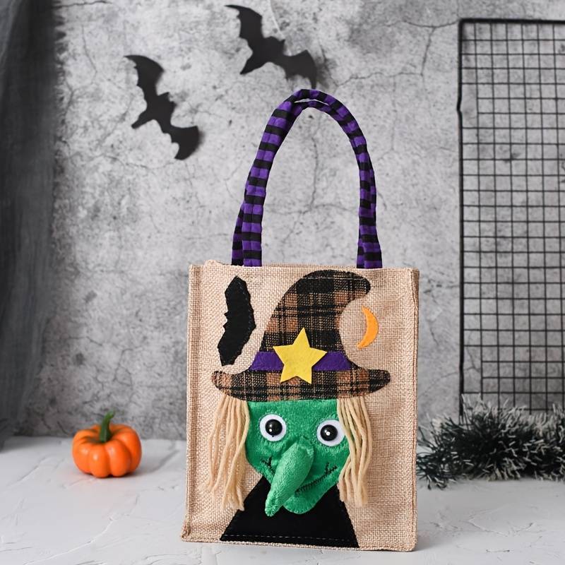 Halloween Novelty Tote Trick or Treat Bags Fabric Sewn Choose a Pattern