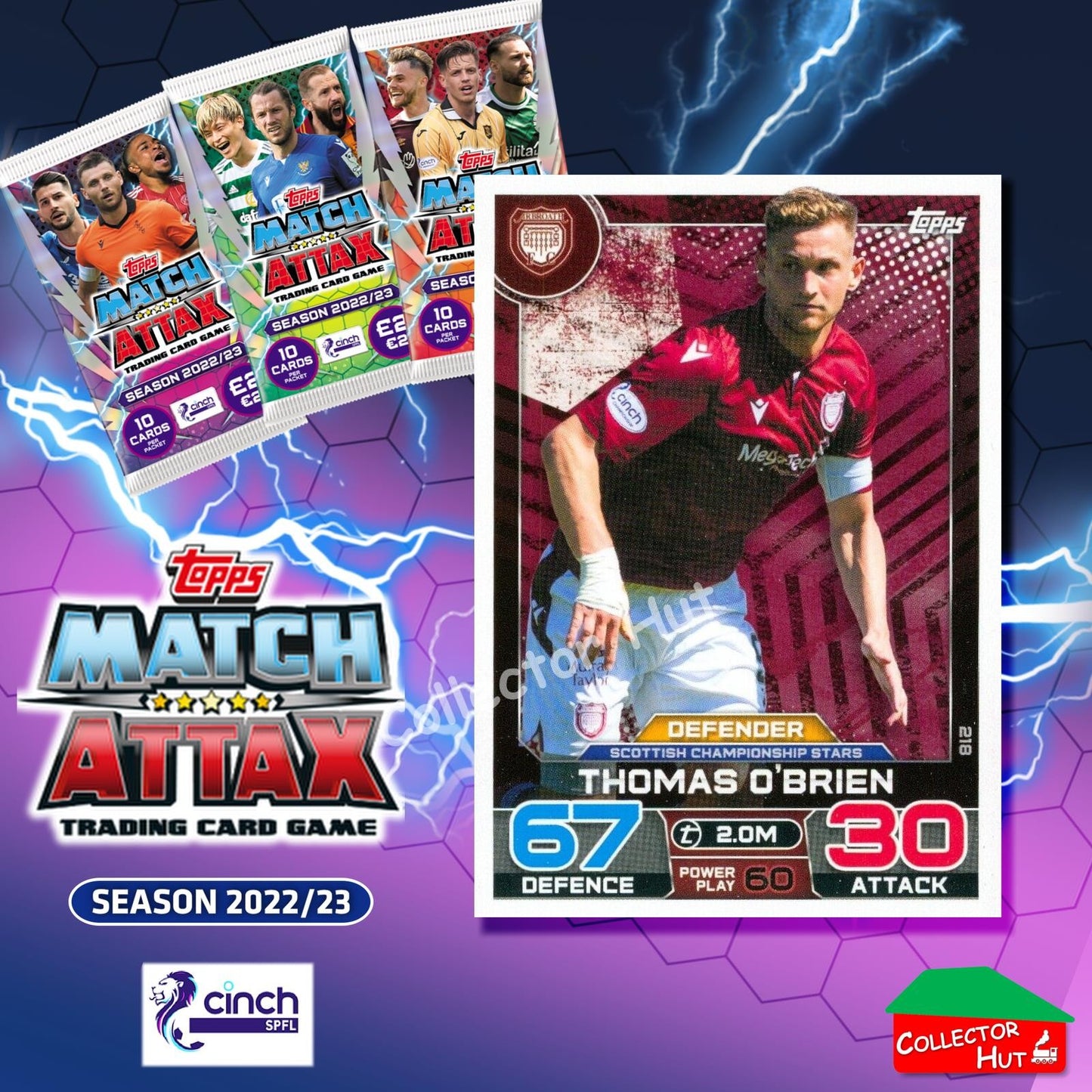 TOPPS MATCH ATTAX SPFL 2022/23 #163-264 Choose Your Card