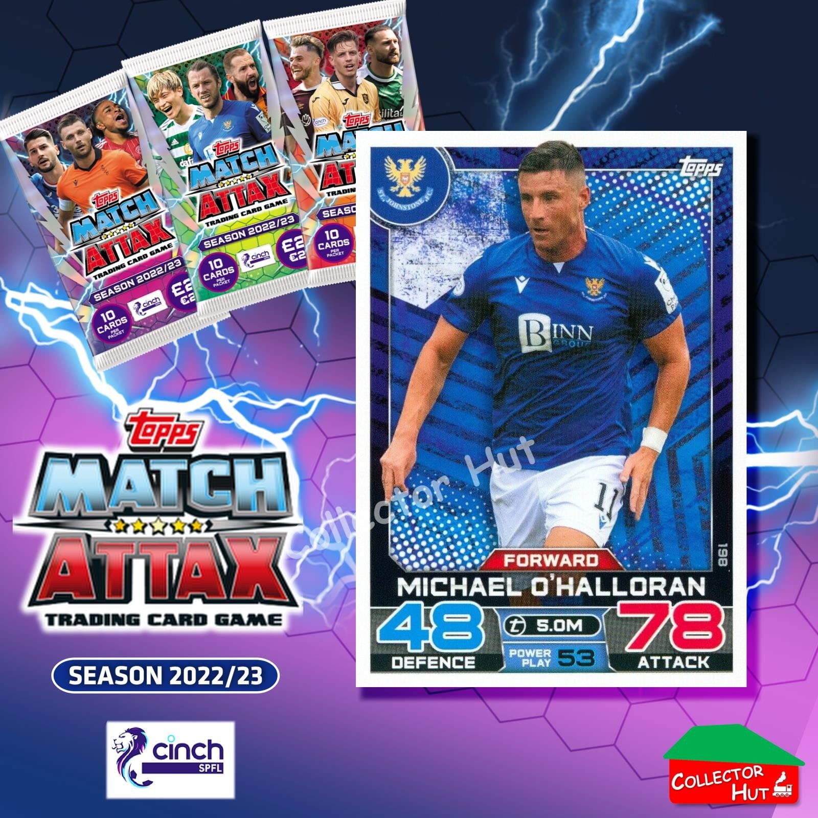 TOPPS MATCH ATTAX SPFL 2022/23 #163-264 Choose Your Card