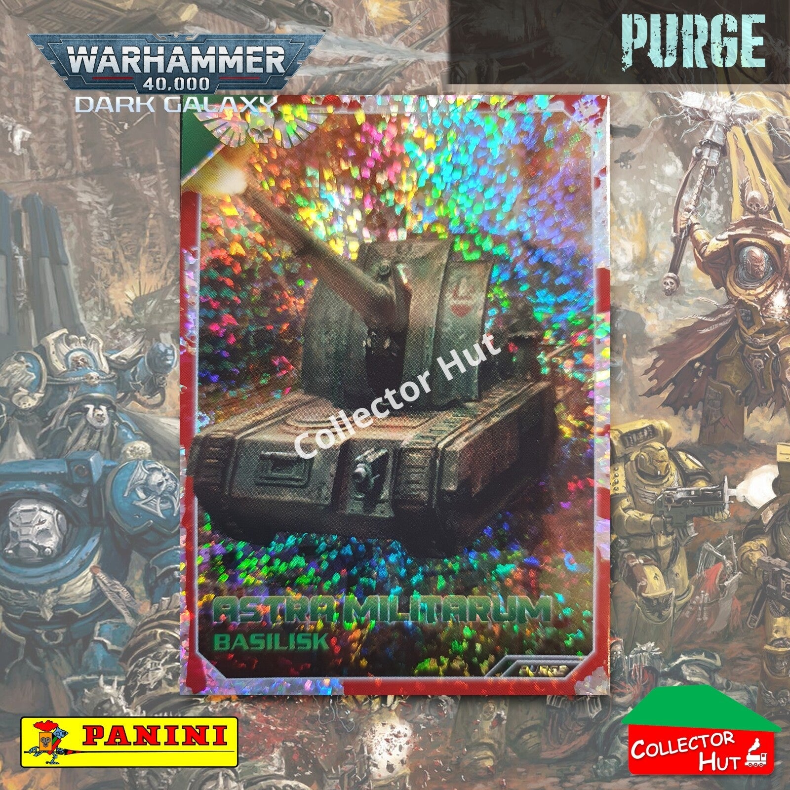 PANINI Warhammer 40,000 Dark Galaxy Parallel Trading Card Crusade Vanguard Purge