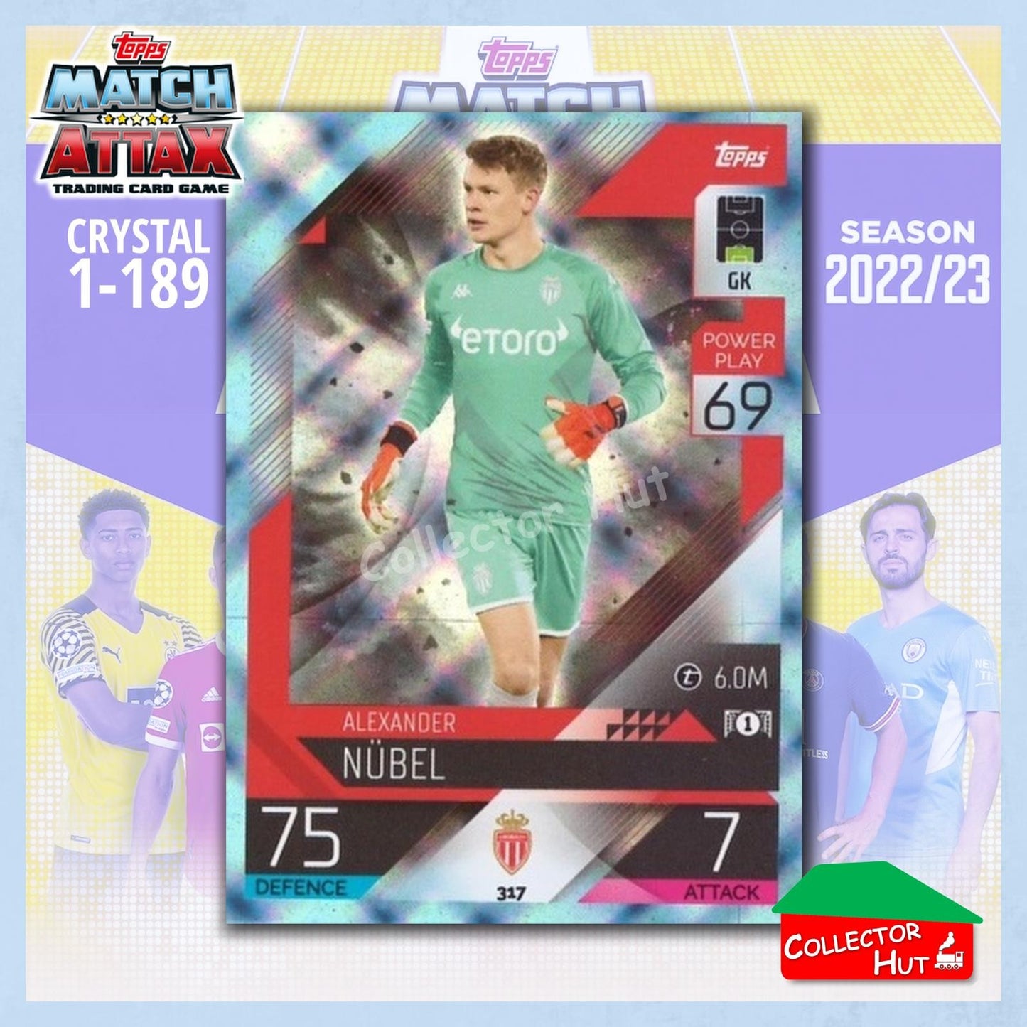 Topps Match Attax Europa Champions League 2022/23 Crystal Parallel Cards 190-387
