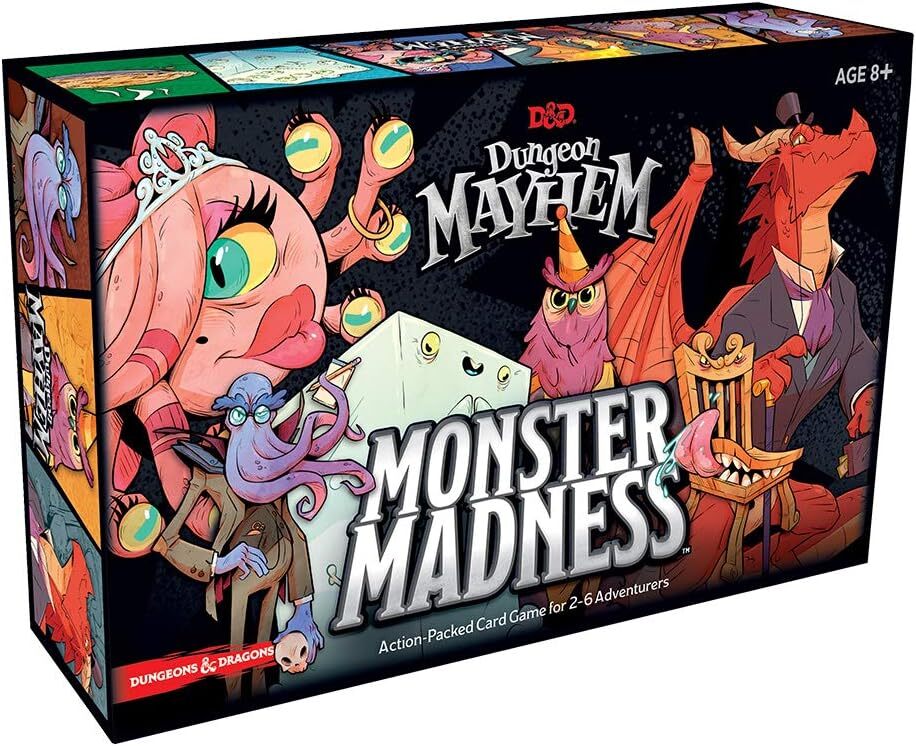 Dungeons & Dragons Dungeon Mayhem Card Game Base, Baldur's Gate, Monster Madness