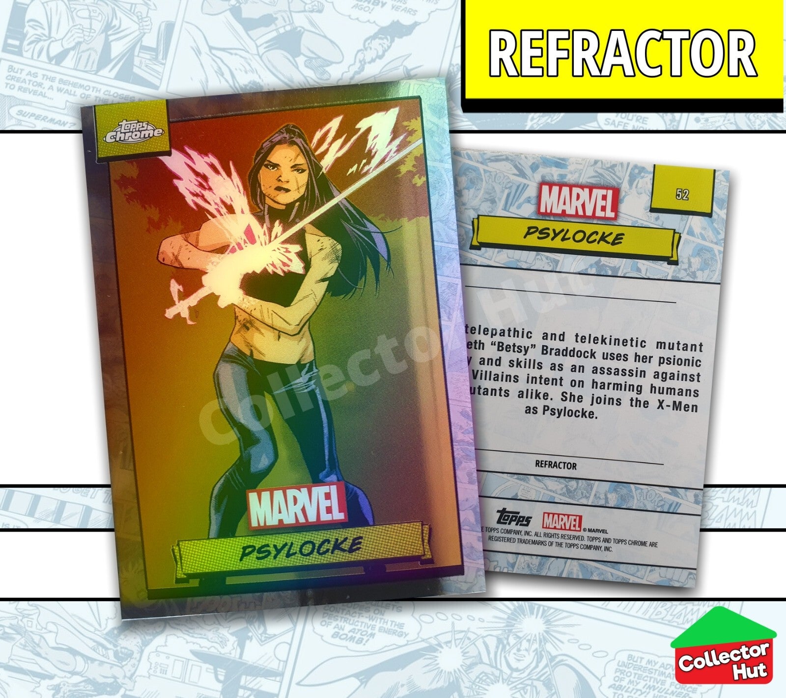 Marvel Topps Chrome 2024 REFRACTOR Card Collection YOU CHOOSE
