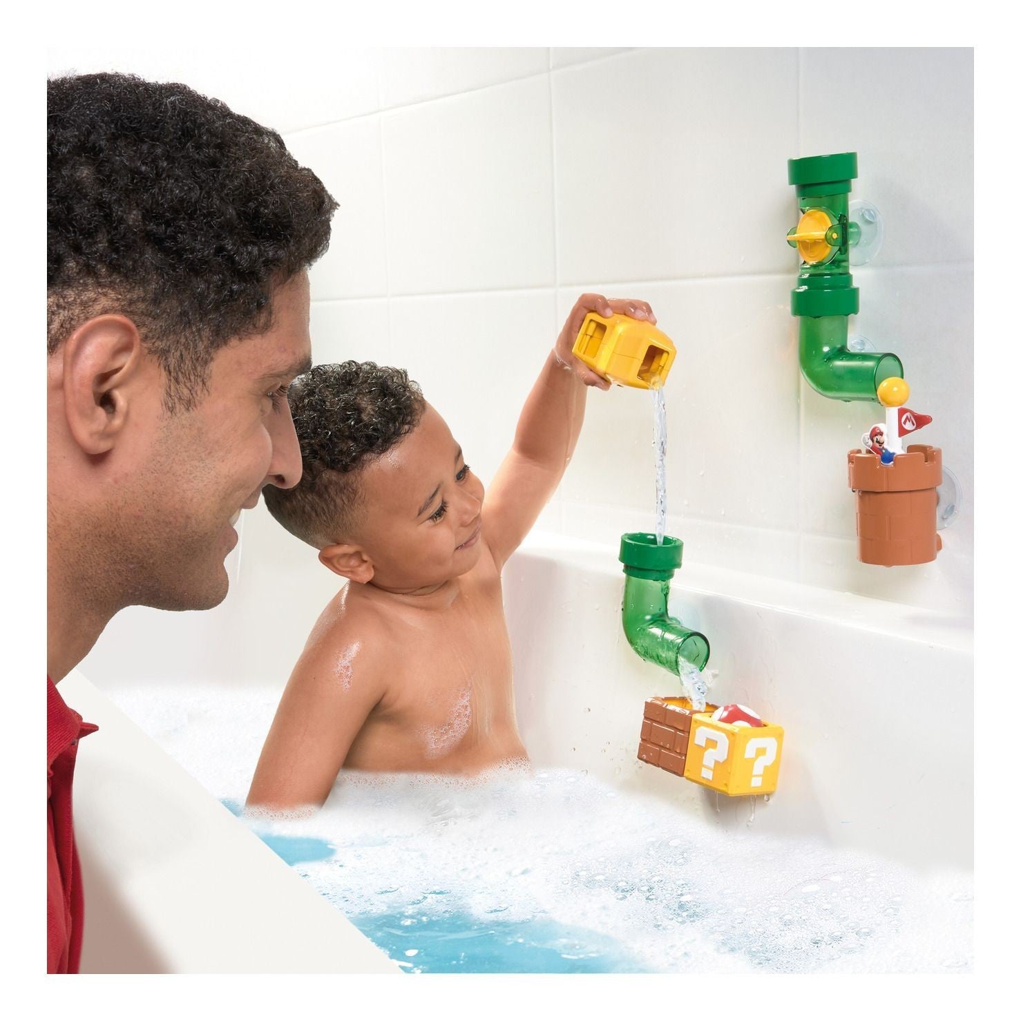 Super Mario Bath Time Toys Pipes Squirters Tomy Toomies