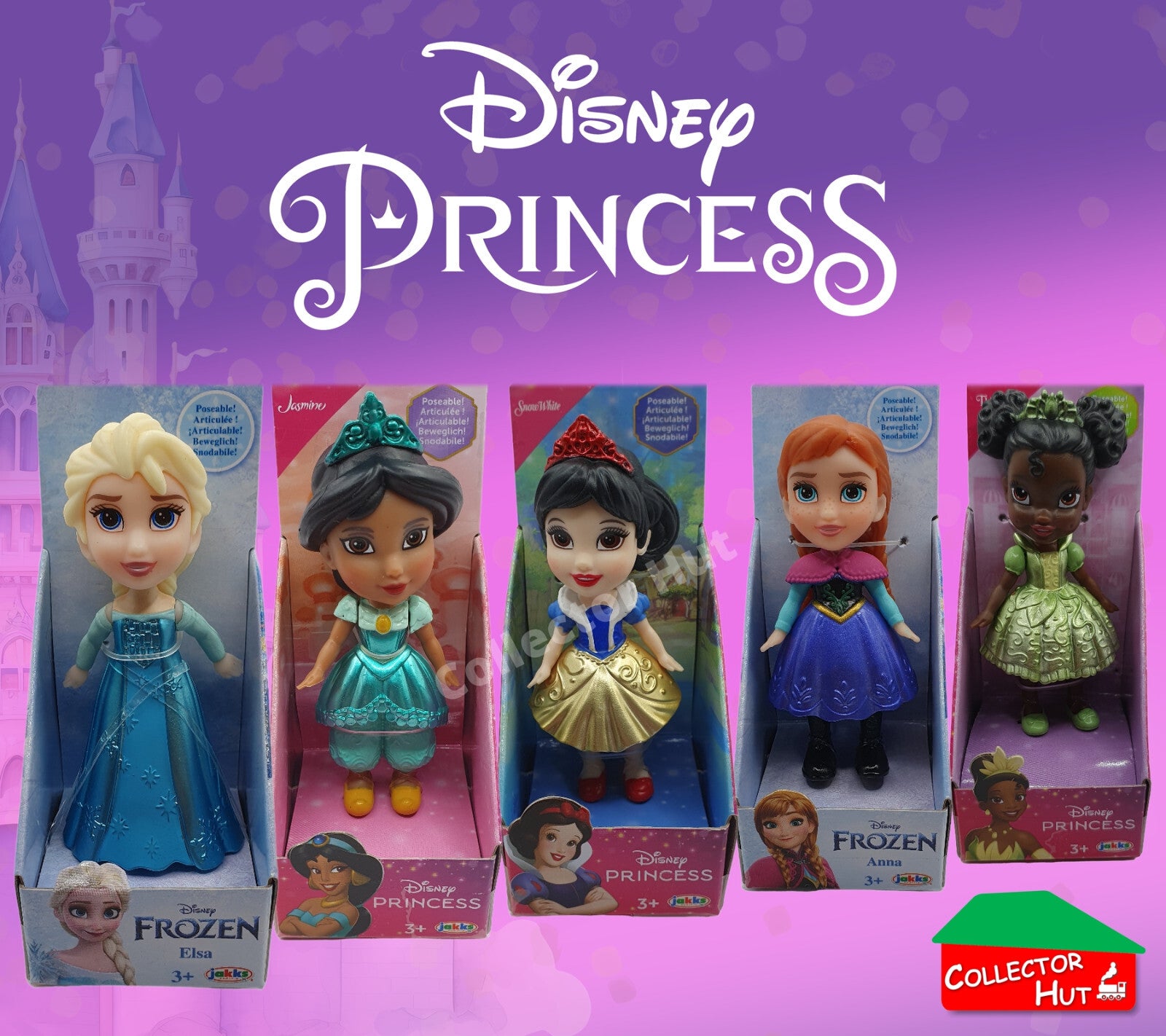 Disney Princess 3" Mini Toddler Dolls Frozen Choose Your Doll OFFICIAL LICENSED