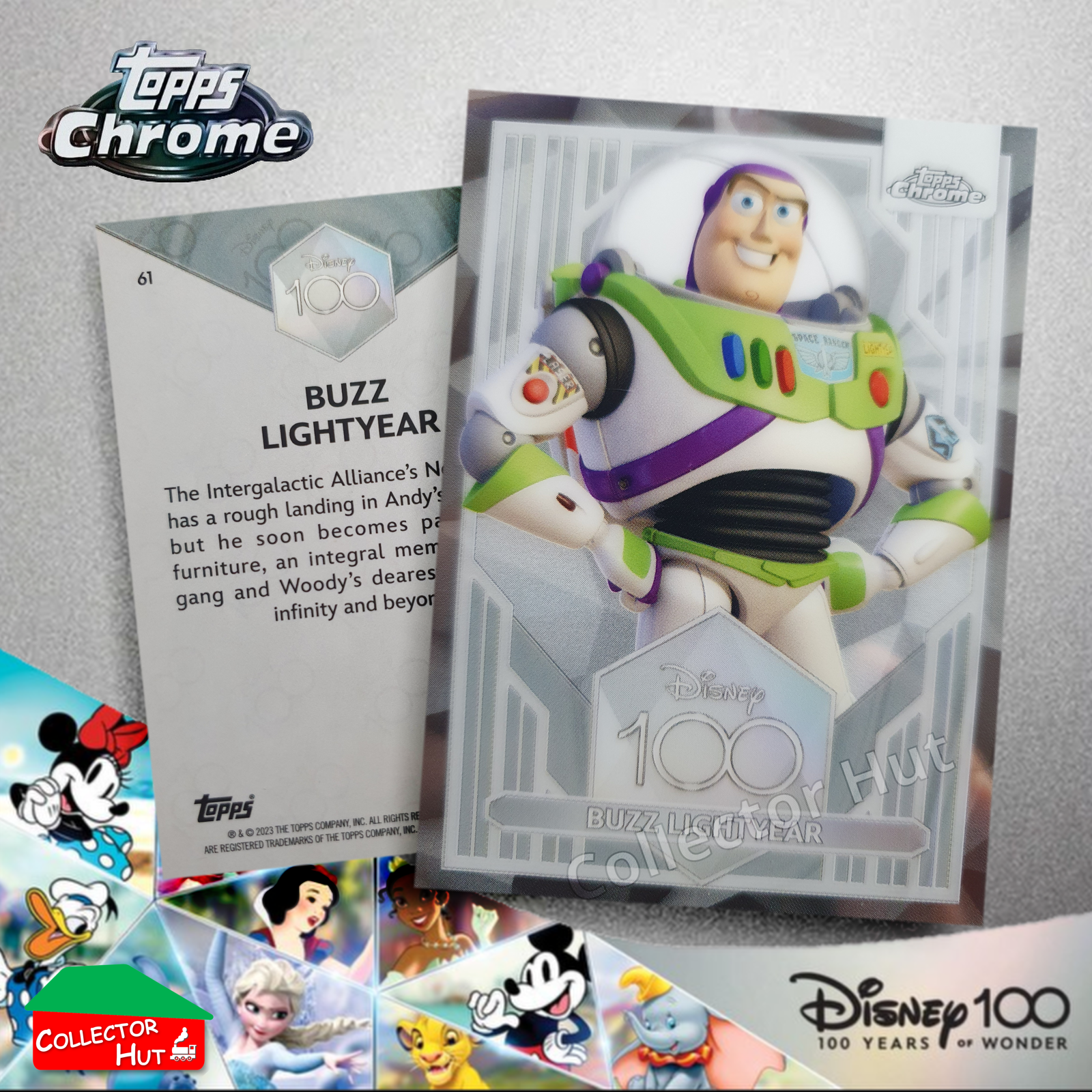 Disney 100 Topps Chrome 2023 Base Cards 1-100 Pick Singles to Complete Your Set