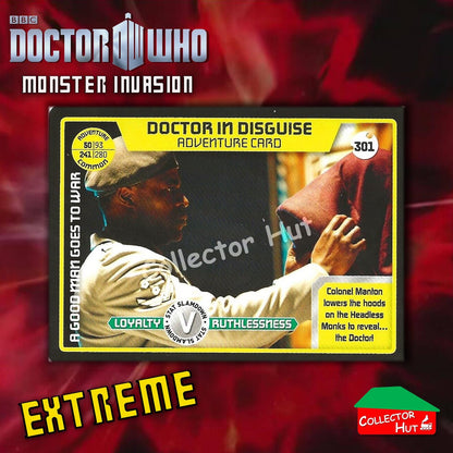 DOCTOR WHO Monster Invasion EXTREME Cards 166-344 New Fresh & Sleeved YOU CHOOSE
