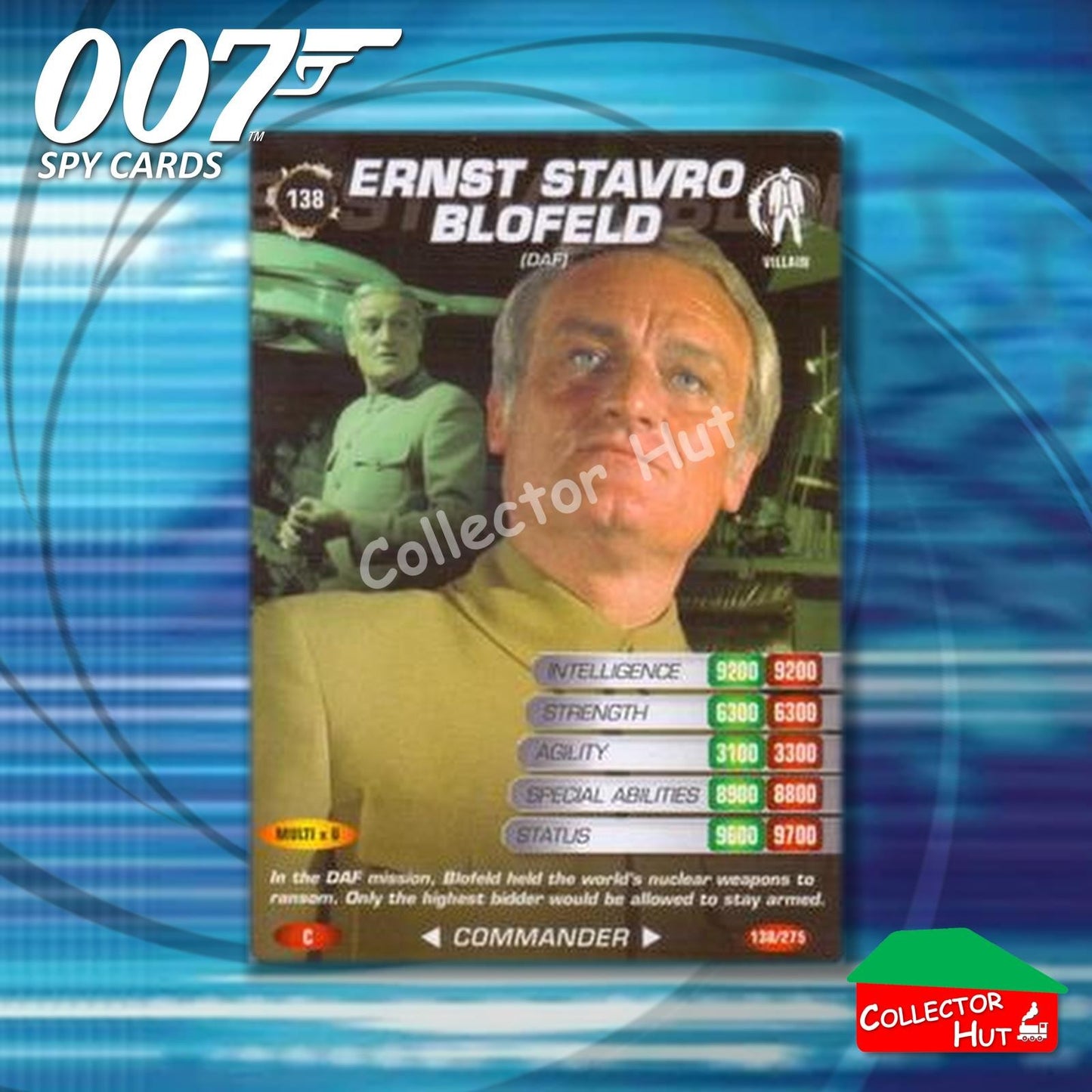 James Bond 007 Commander Spy Cards BASE COMMON YOU CHOOSE