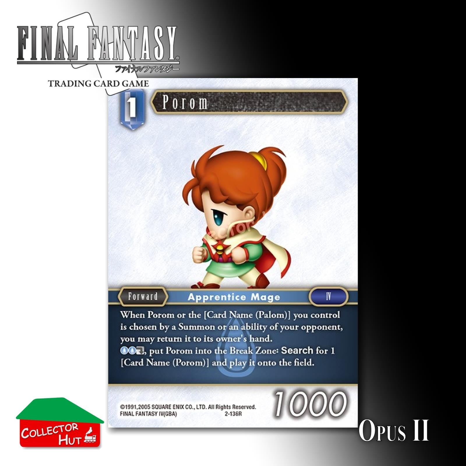 Final Fantasy Trading Card Game OPUS II 2 FOIL CARDS You Choose