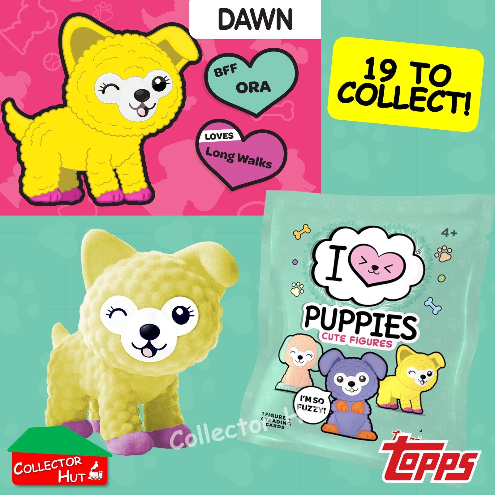 Topps I Love Puppies Cute Blind Bag Mini Figures IDENTIFIED