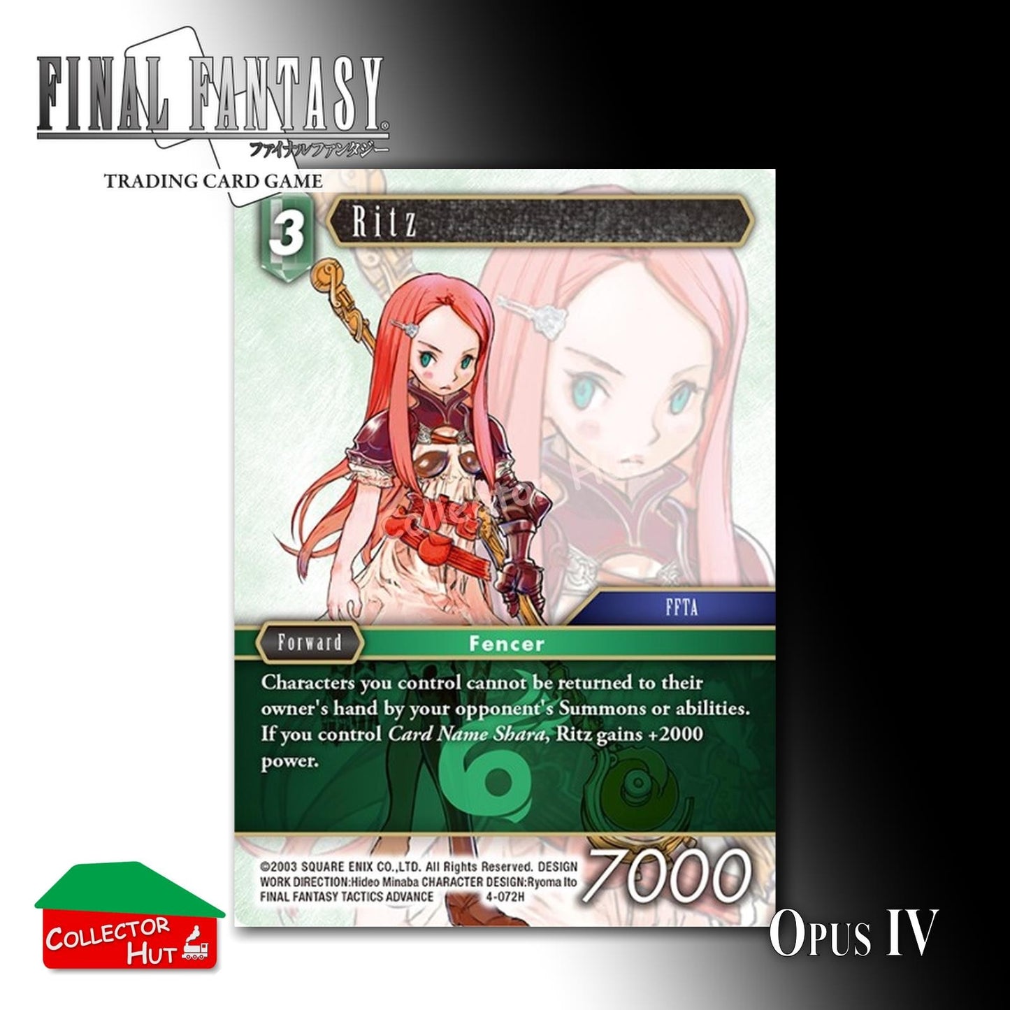 Final Fantasy Trading Card Game OPUS IV 4 Singles You Choose
