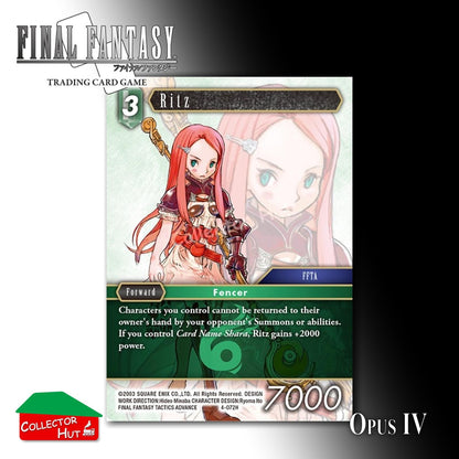 Final Fantasy Trading Card Game OPUS IV 4 Singles You Choose