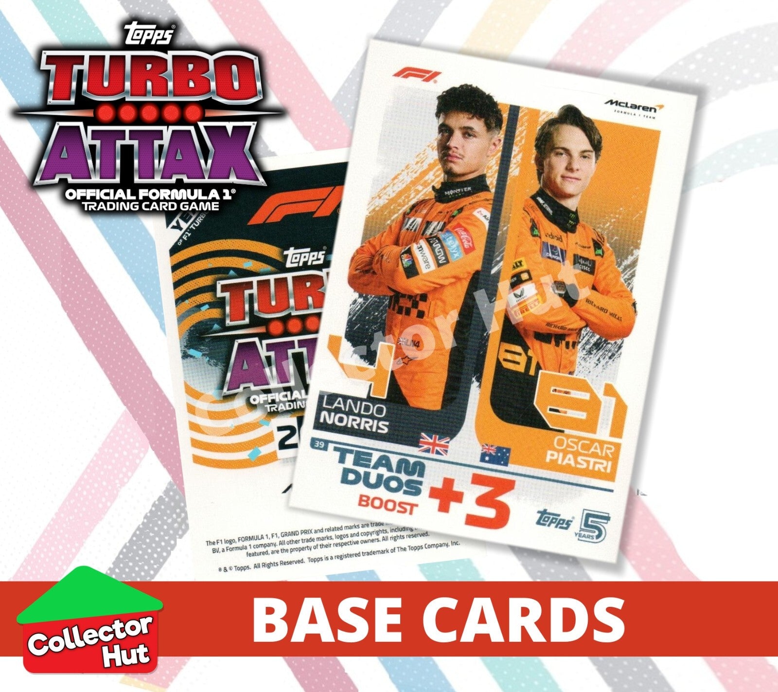 Topps Turbo Attax Formula 1 F1 2024 #1-166 Base Cards YOU CHOOSE