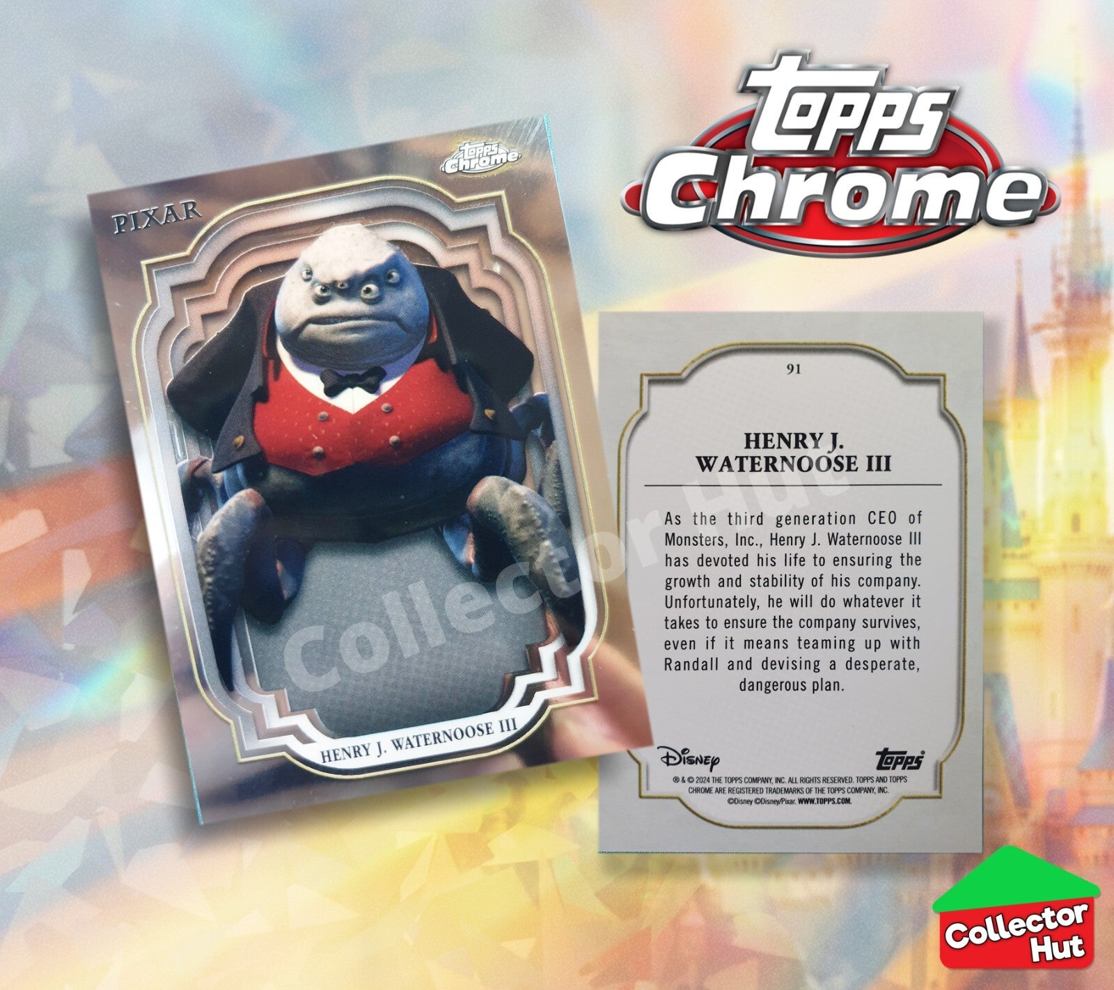 Disney Topps Chrome 2024 Base Cards 1-200 Pick Singles to Complete Your Set
