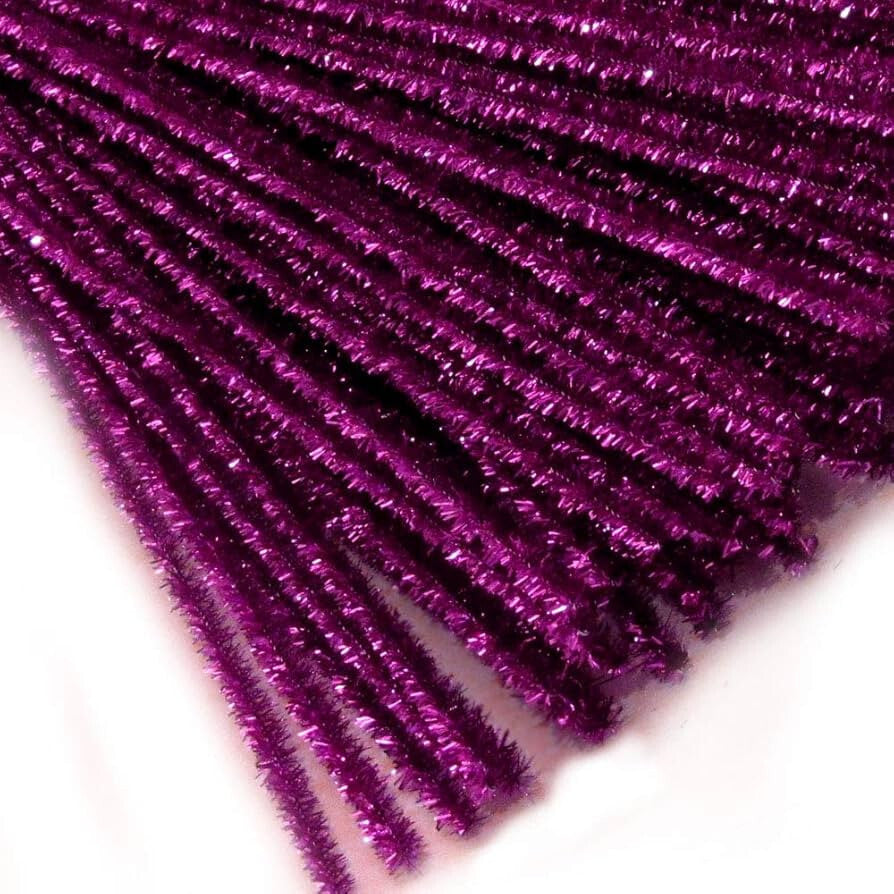 Chenille Craft Stems Pipe Cleaners 20pcs 30cm x 6mm Long Flexible Craft Supplies