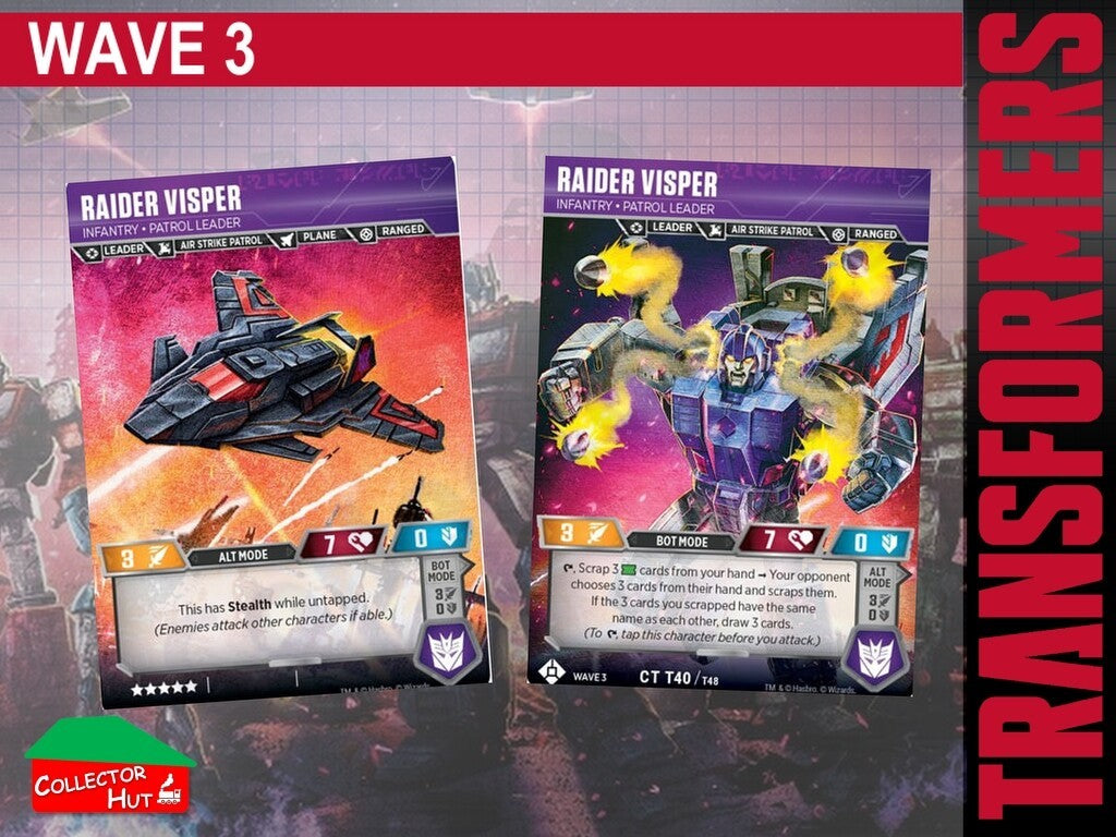 Transformers TCG CHARACTER Trading Cards All Waves