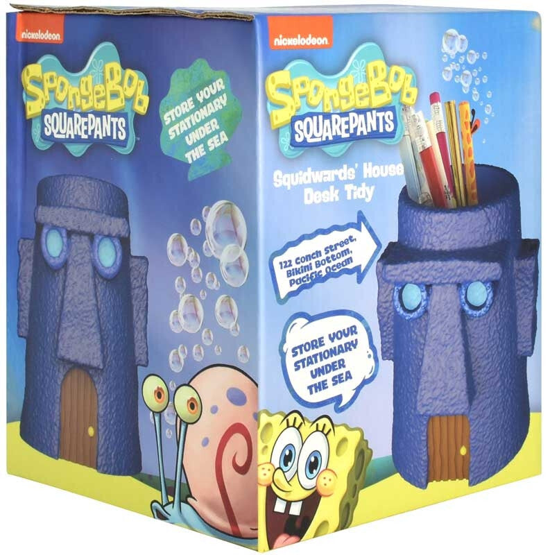 Spongebob Squarepants Pen & Pencil Holder Desk Tidy Licensed Blue Sky