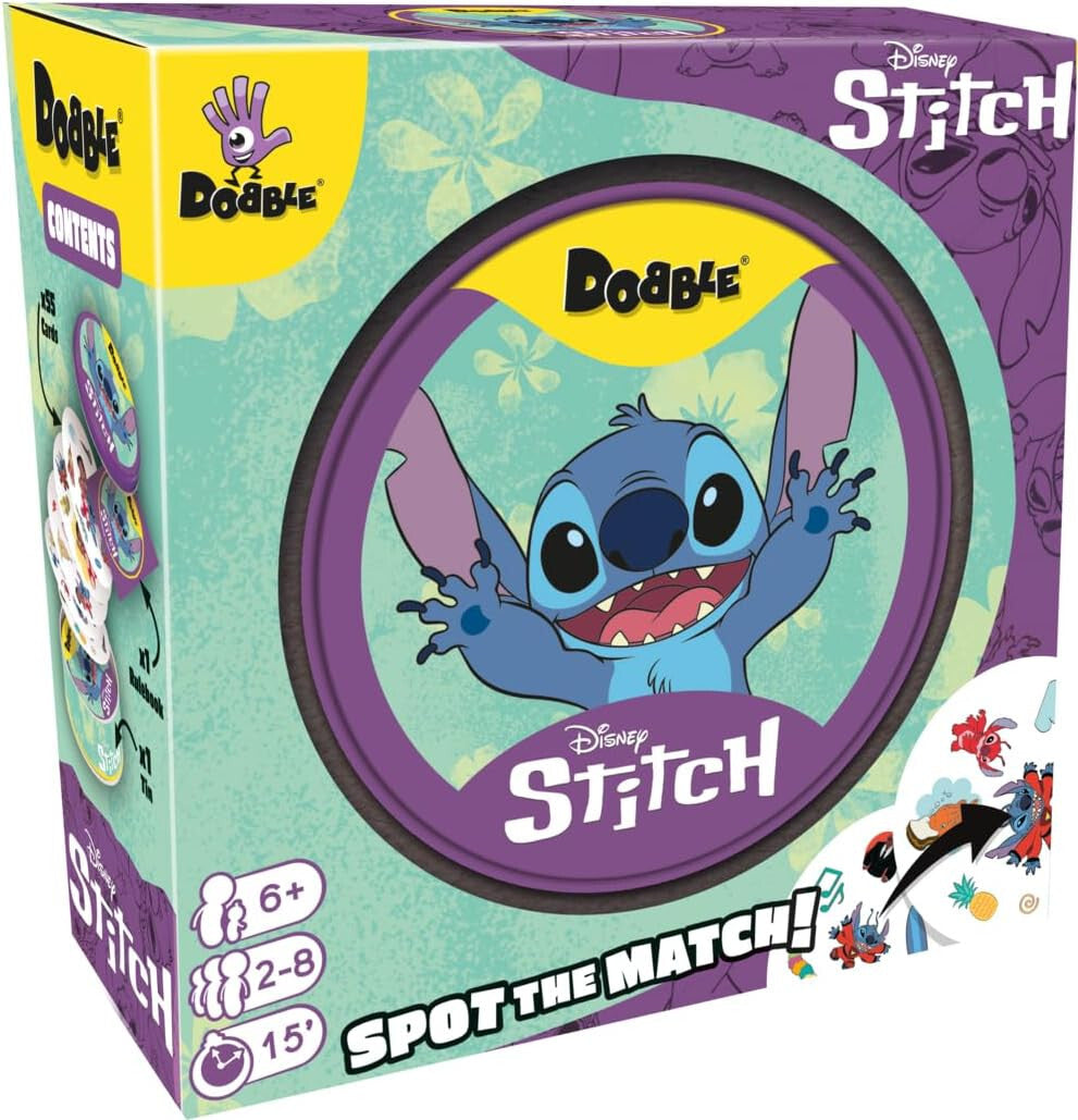 Asmodee Dobble Disney Lilo and Stitch Family Card Game GENUINE