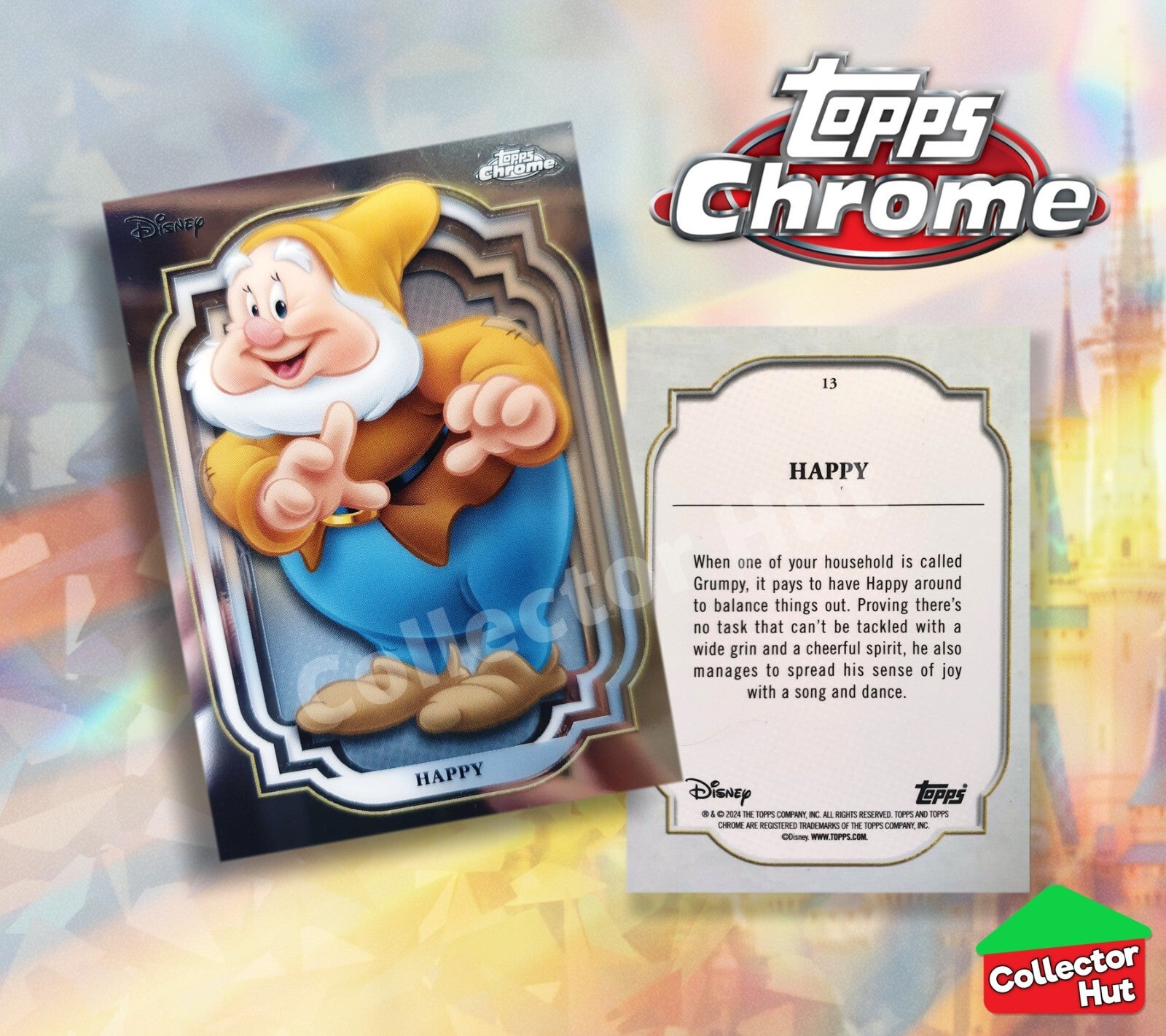 Disney Topps Chrome 2024 Base Cards 1-200 Pick Singles to Complete Your Set