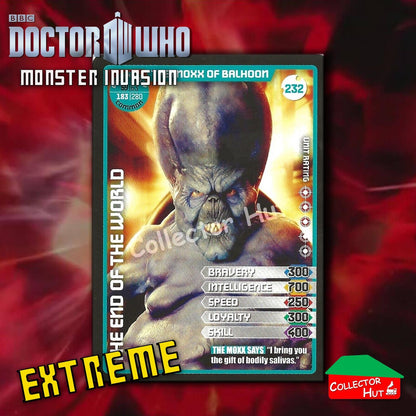 DOCTOR WHO Monster Invasion EXTREME Cards 166-344 New Fresh & Sleeved YOU CHOOSE
