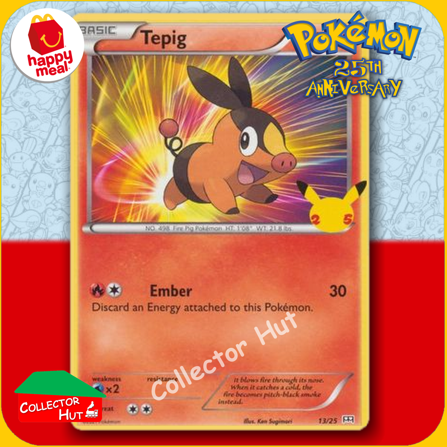 McDonald's Happy Meal 2021 Pokémon 25th Anniversary Trading Cards You Choose