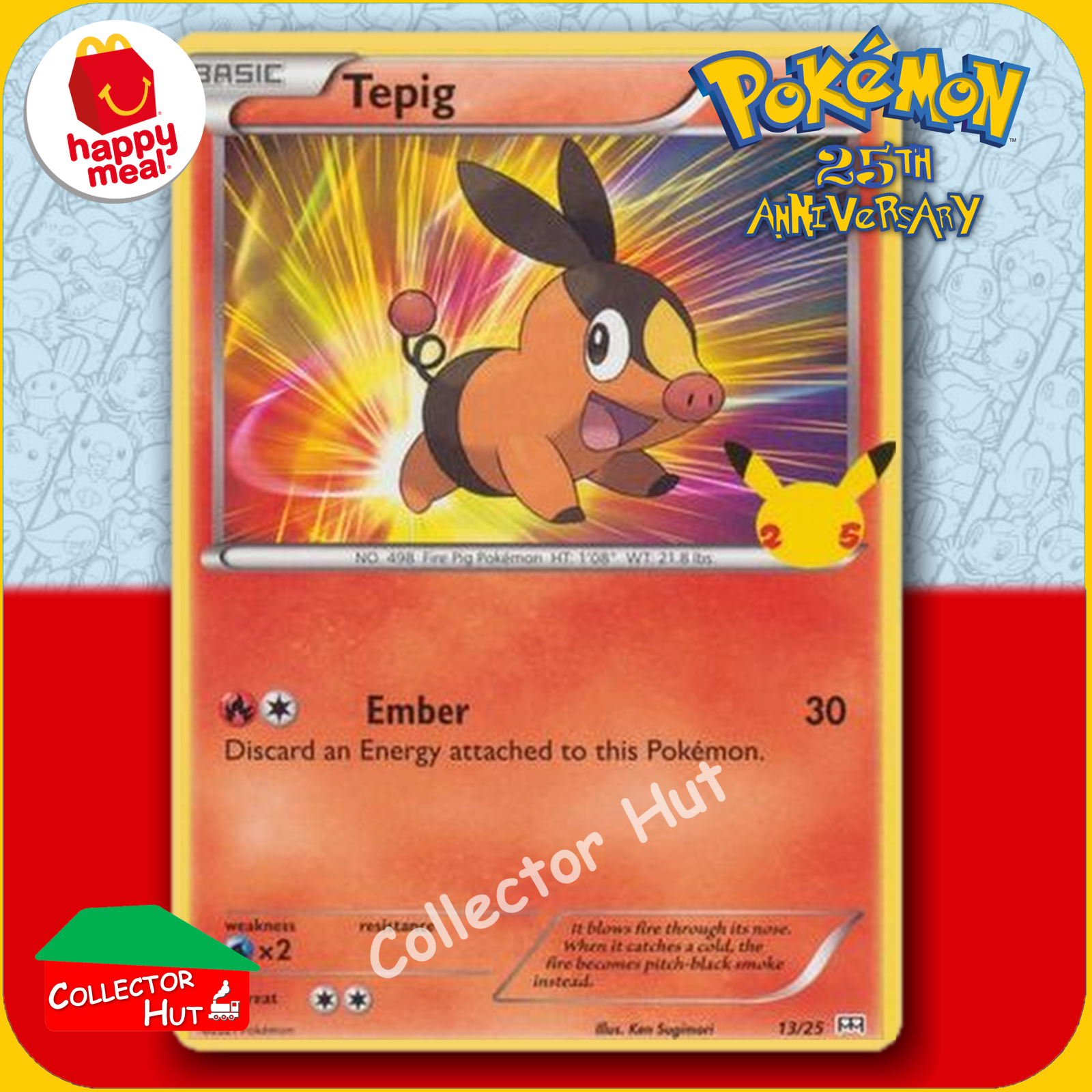McDonald's Happy Meal 2021 Pokémon 25th Anniversary Trading Cards You Choose
