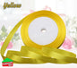 Satin Ribbon Roll Double Sided 23m Various Colours Sizes 10mm 15mm Widths