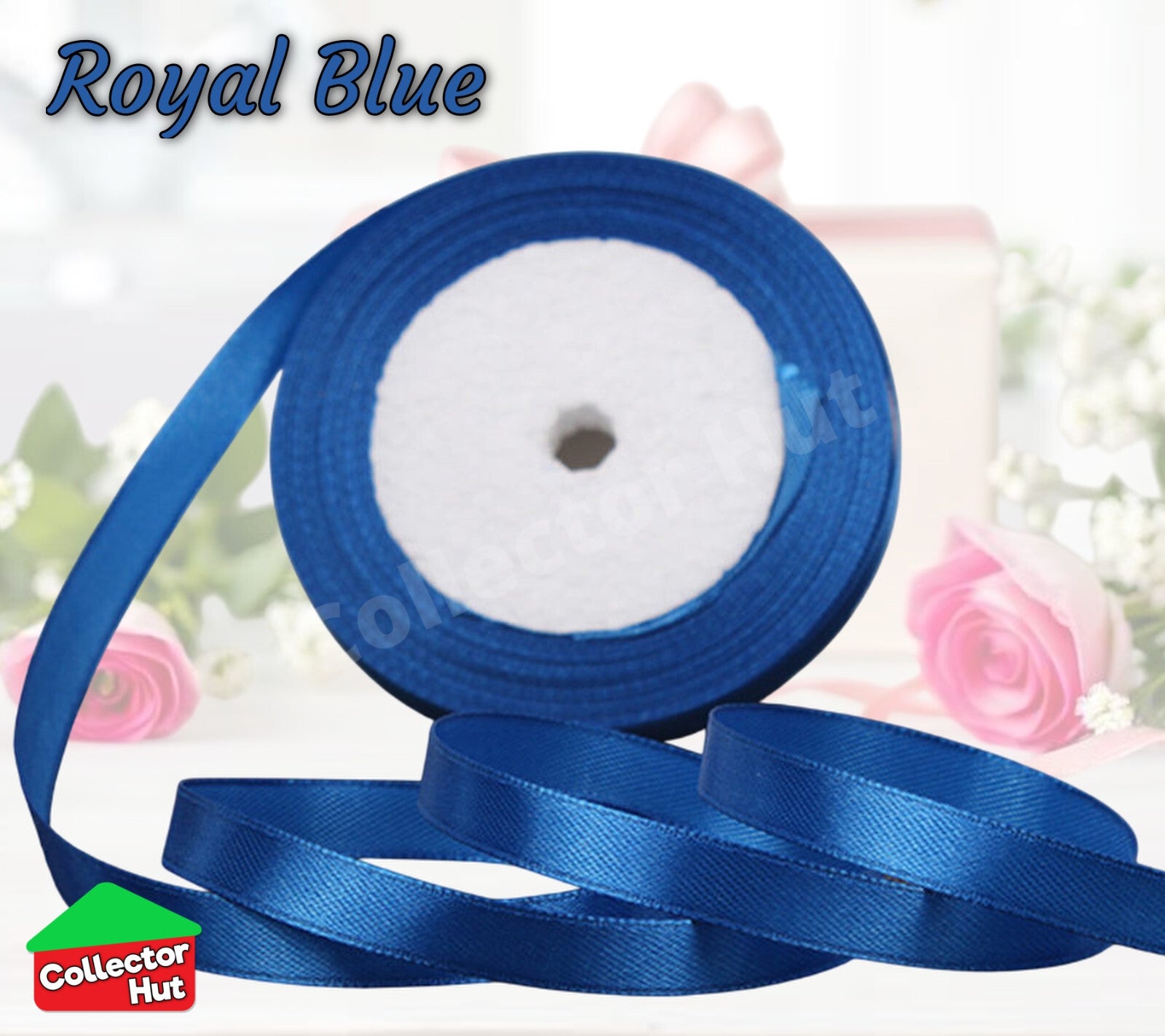 Satin Ribbon Roll Double Sided 23m Various Colours Sizes 10mm 15mm Widths