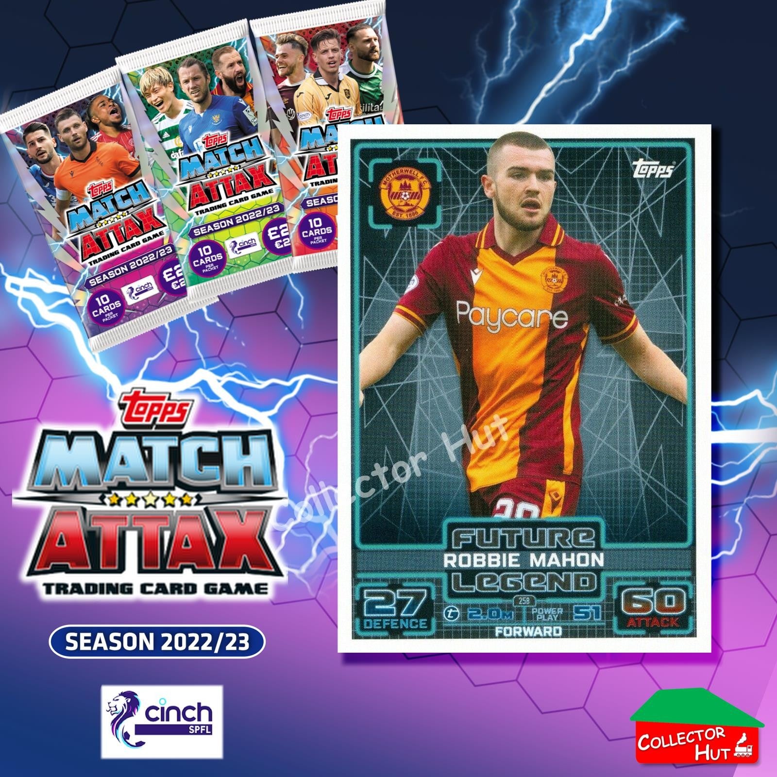 TOPPS MATCH ATTAX SPFL 2022/23 #163-264 Choose Your Card
