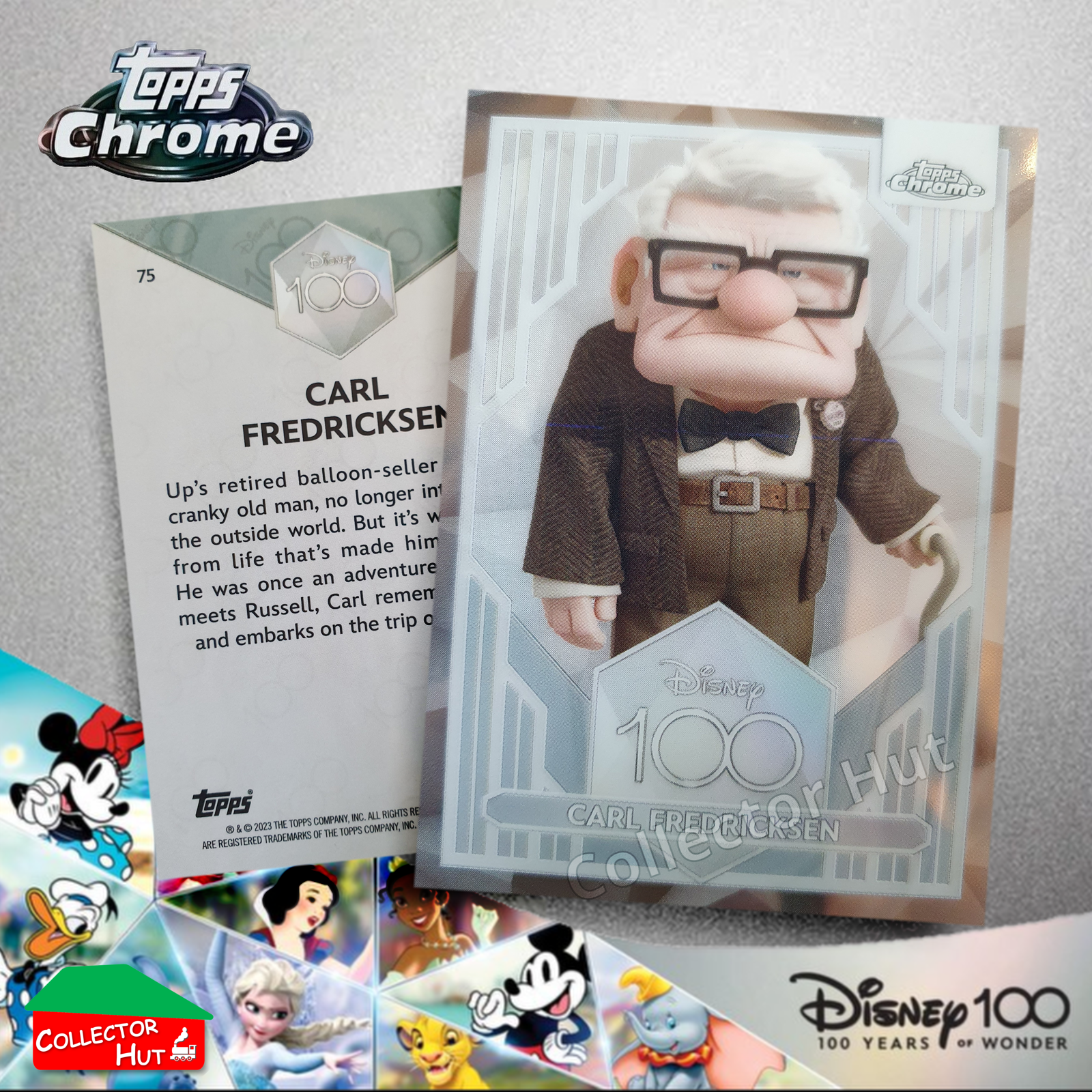 Disney 100 Topps Chrome 2023 Base Cards 1-100 Pick Singles to Complete Your Set