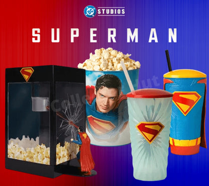 Superman 2025 Official Movie Merchandise Popcorn Buckets Cups