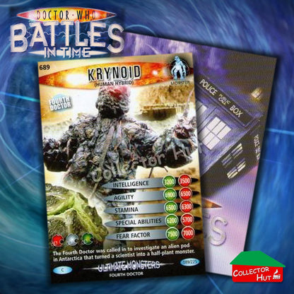 DOCTOR WHO Battles in Time #601-825 ULTIMATE MONSTERS RARE & COMMON Cards