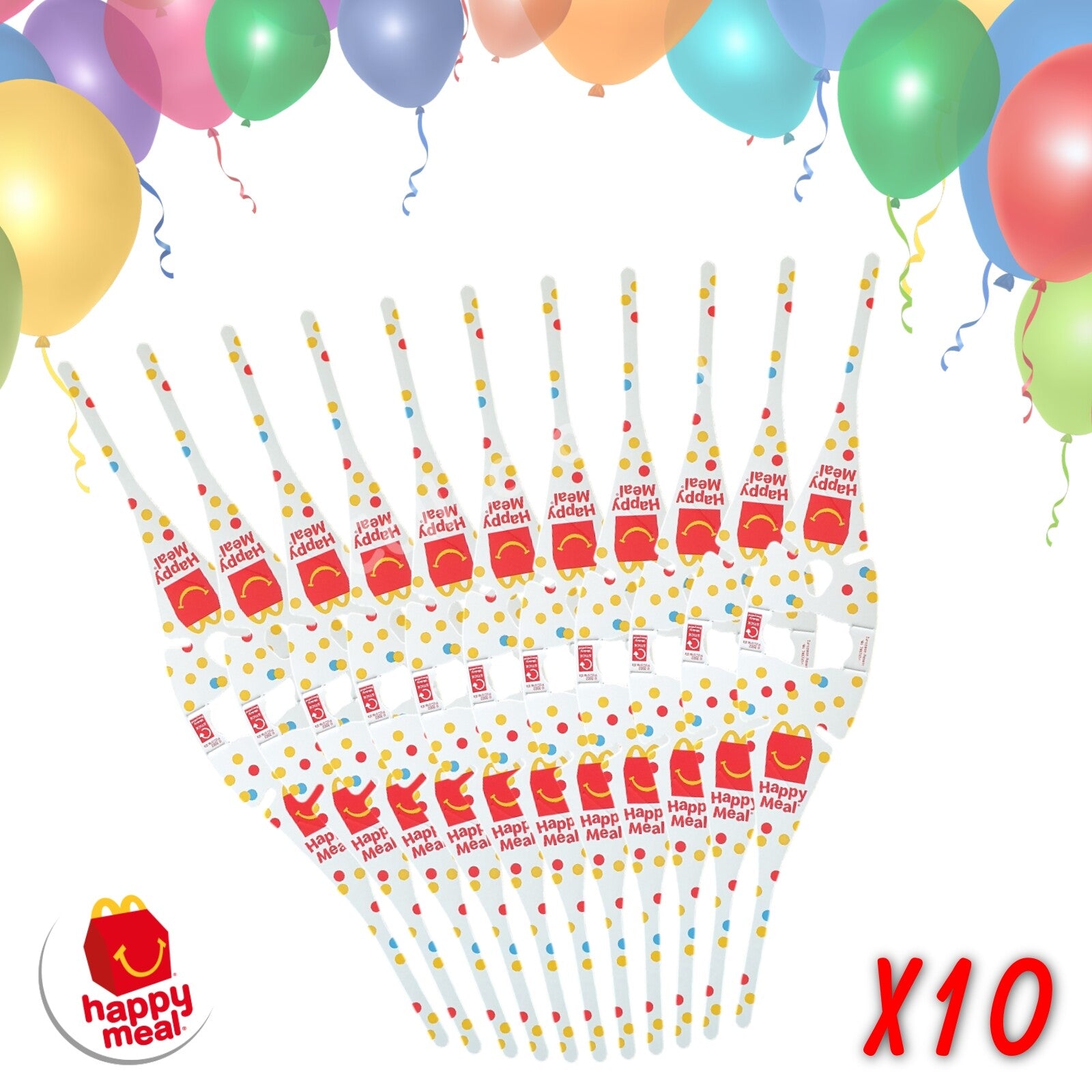 McDonald's Happy Meal Balloons Various Characters & Colours