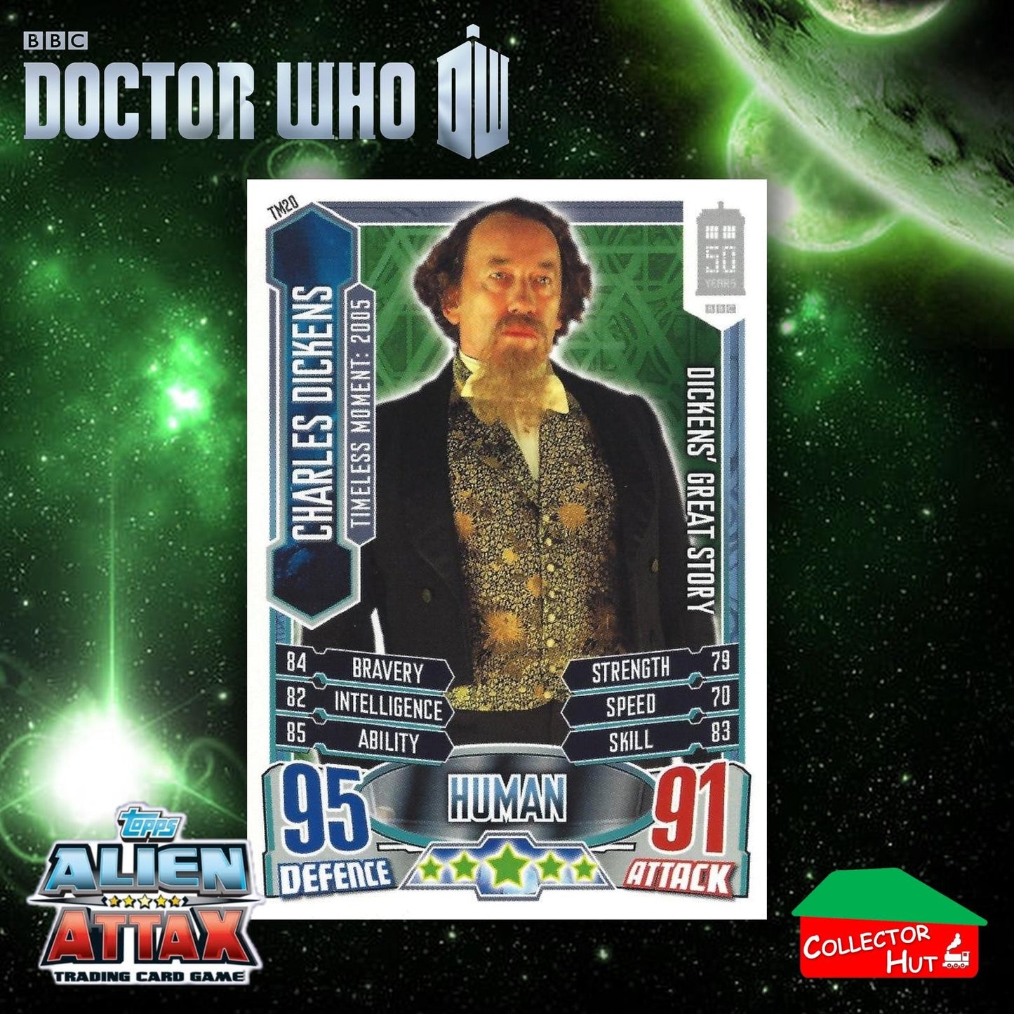 Topps Doctor Who Alien Attax 50th Anniversary Edition Companion Timeless Cards
