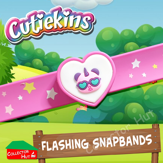 Snap On Wrist Bracelets Cutiekins Flashing Cute Animal Kids Toy for Party Bags