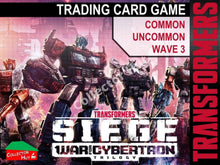 Transformers TCG Wave 3 War for Cybertron Siege I BATTLE Cards Common/Uncommon