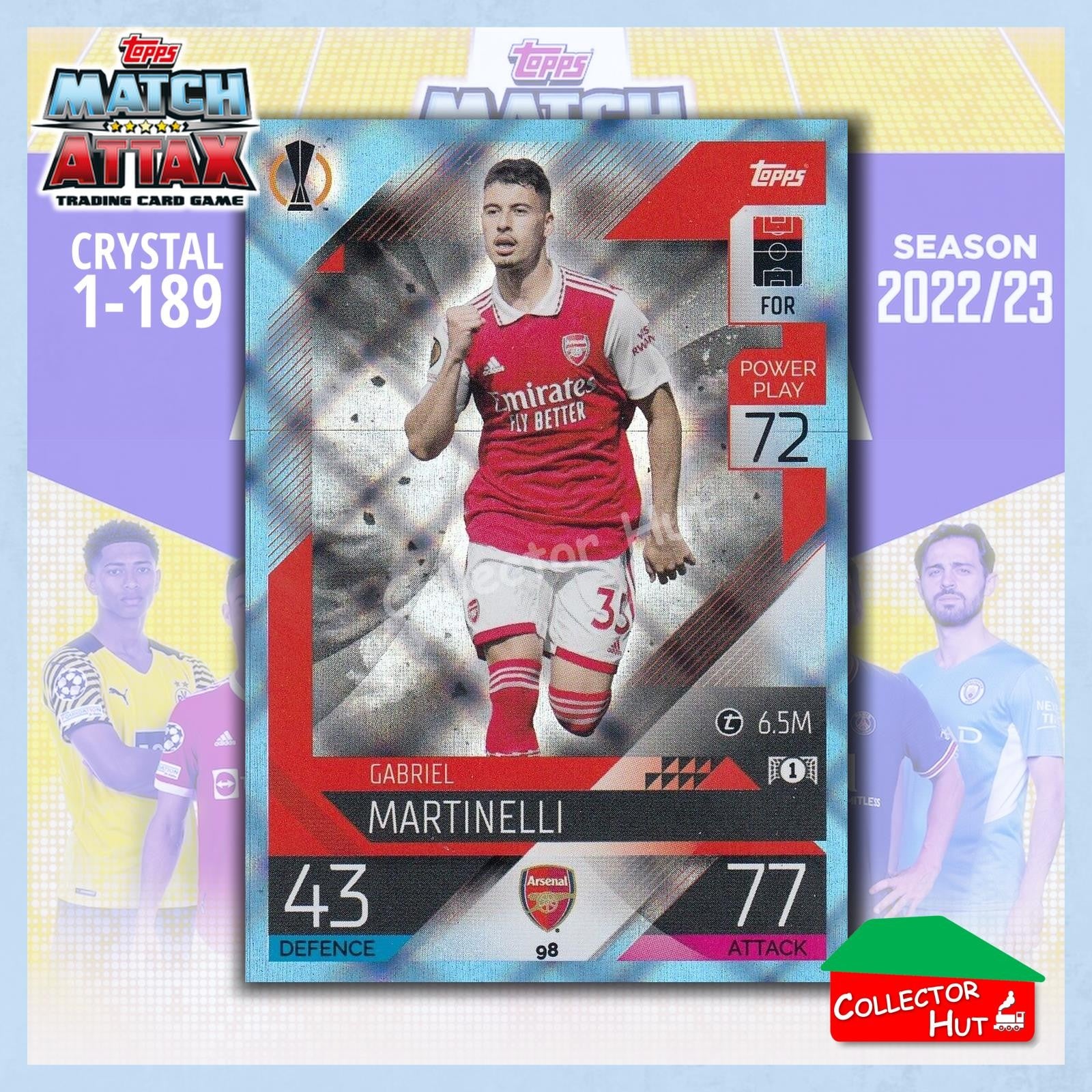 Topps Match Attax Europa Champions League 2022/23 Crystal Parallel Cards 1-189