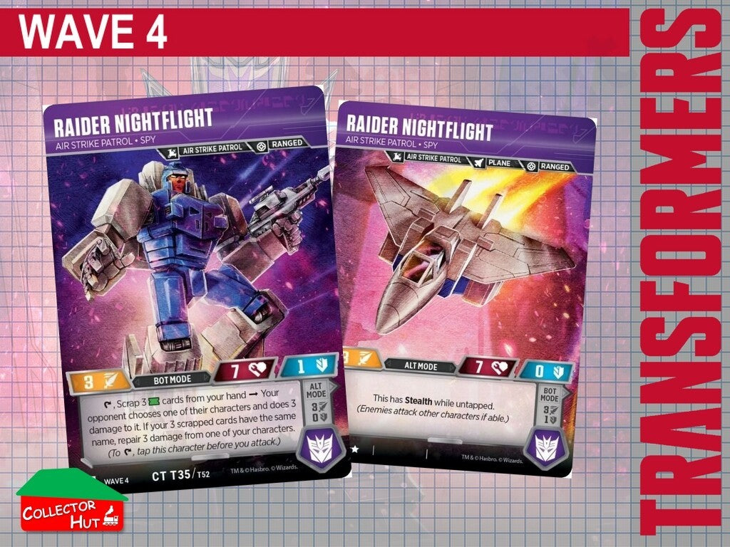 Transformers TCG CHARACTER Trading Cards All Waves