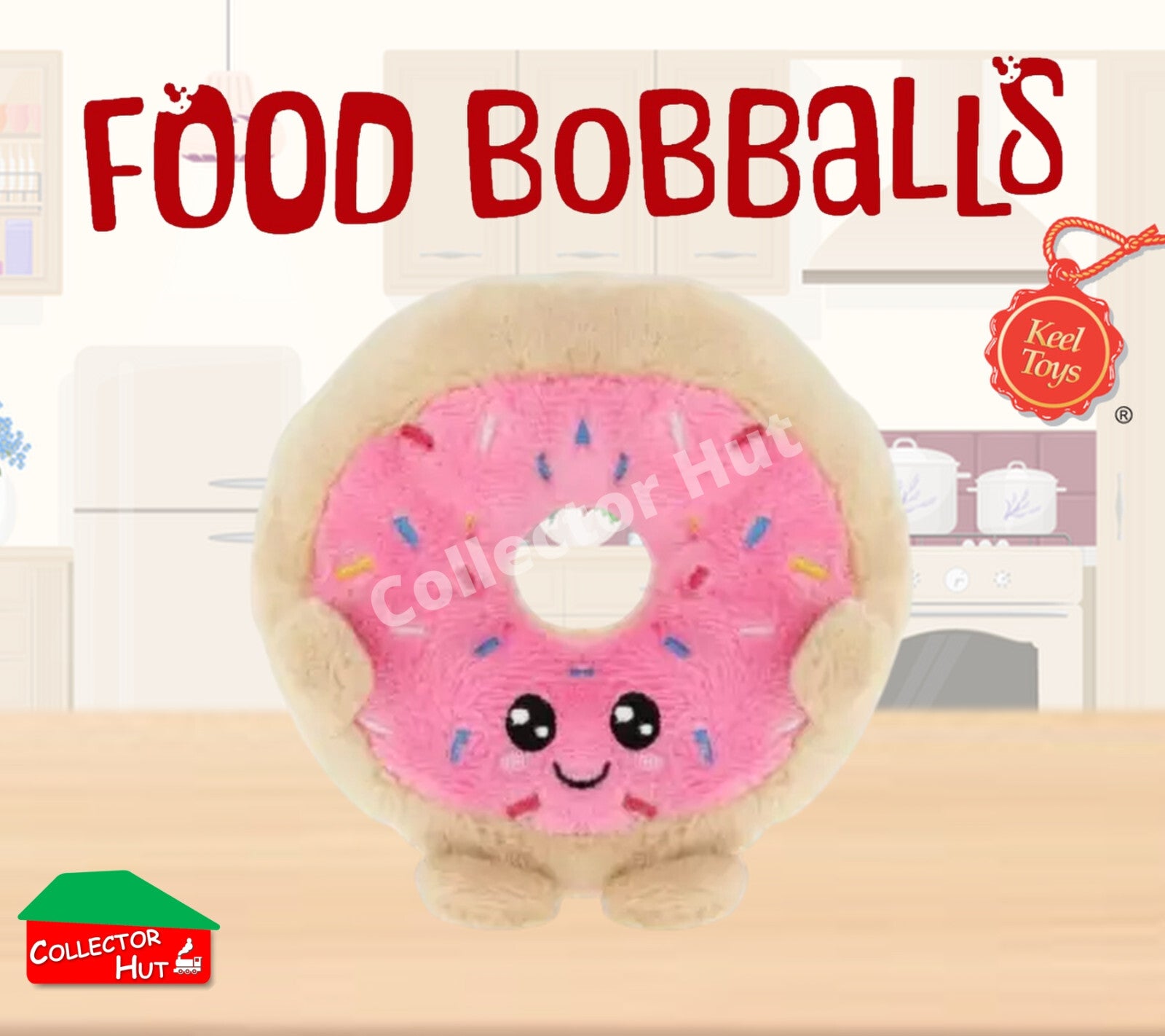 Food Bobballs Plush Toys Super Cute 8cm Collectible Characters from Keel