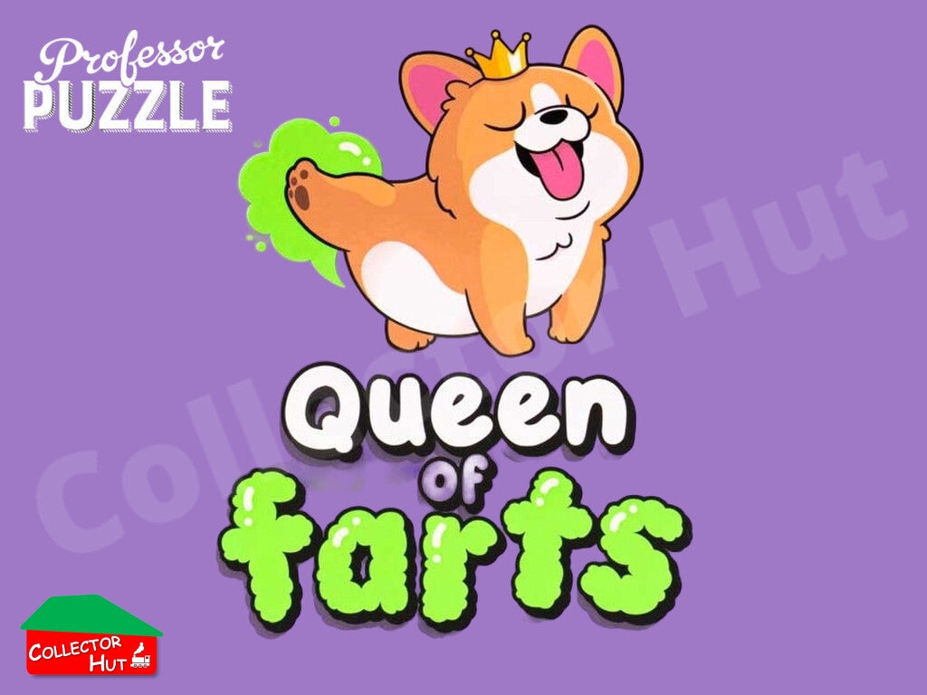 Professor Puzzle Queen of Farts Flatulent Card Game for