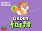Professor Puzzle Queen of Farts Flatulent Card Game for