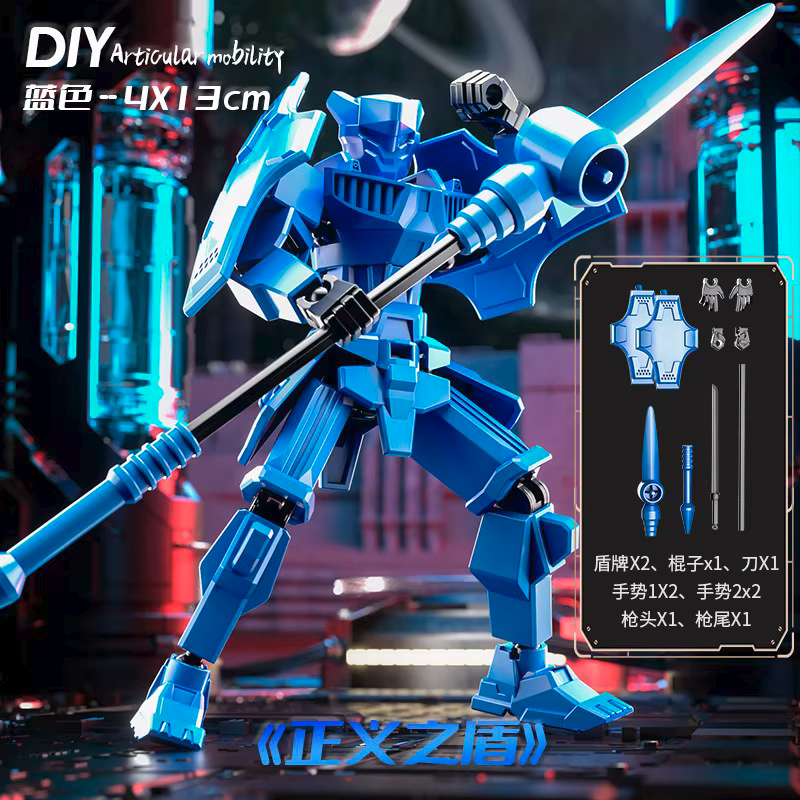 Shapeshift Robots Constructable Posable Action Figures for Art & Build Play