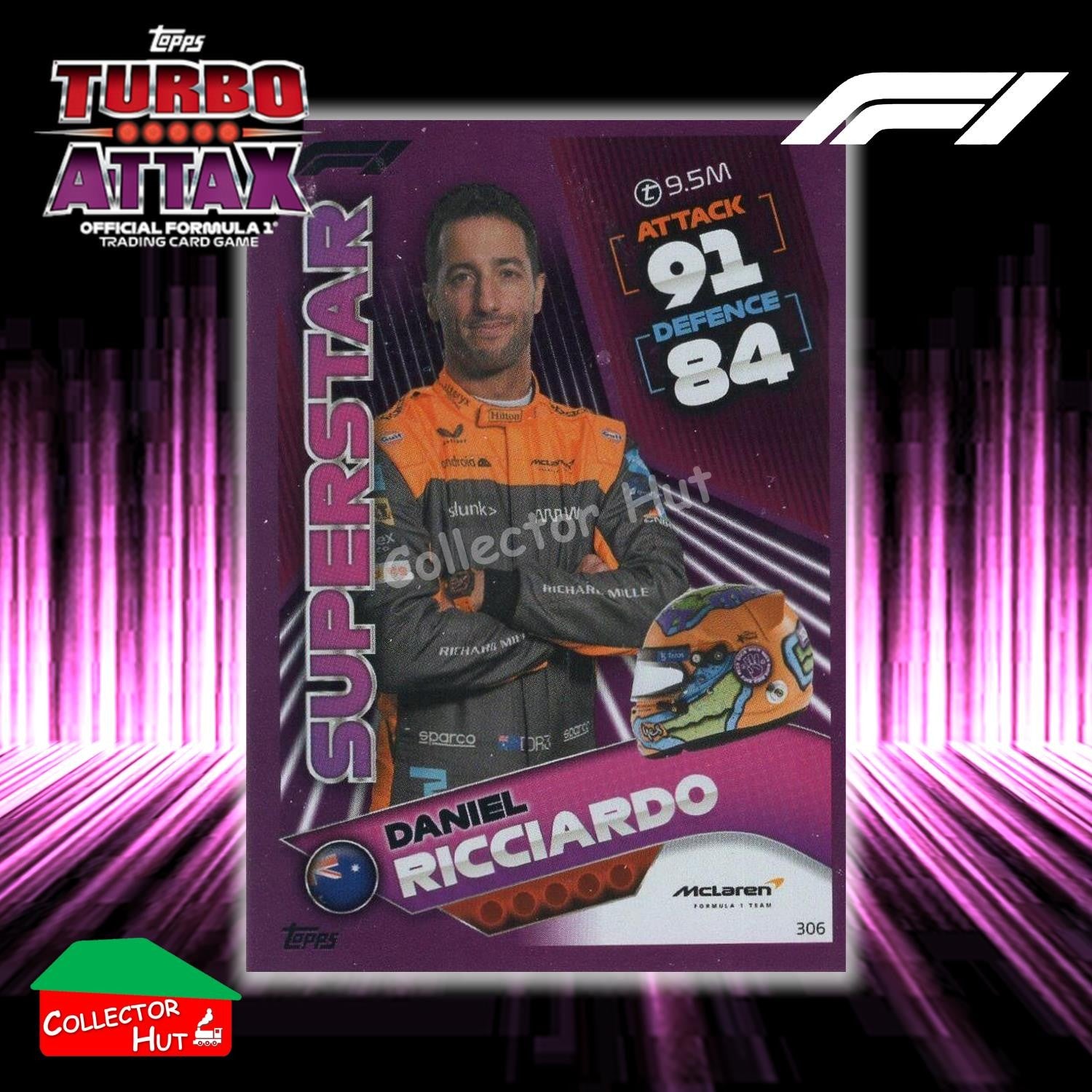 Topps Turbo Attax Formula 1 F1 2022 PINK GREEN RED Parallel Cards