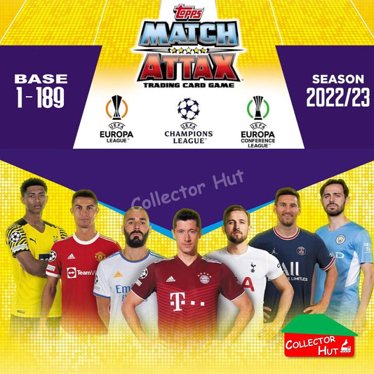 Topps Match Attax Europa Champions League 2022/23 TCG Trading Cards Base 1-189