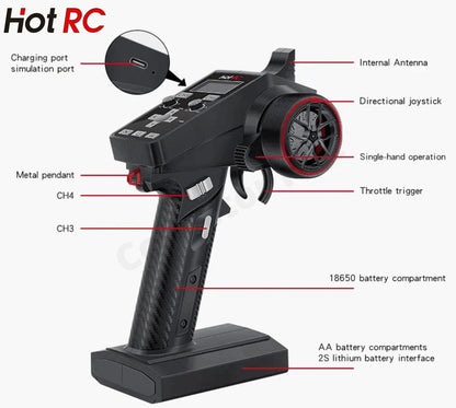HotRC CT-6A CT-8A F-06A Transmitter Receiver Range Car Tank Boat Plane